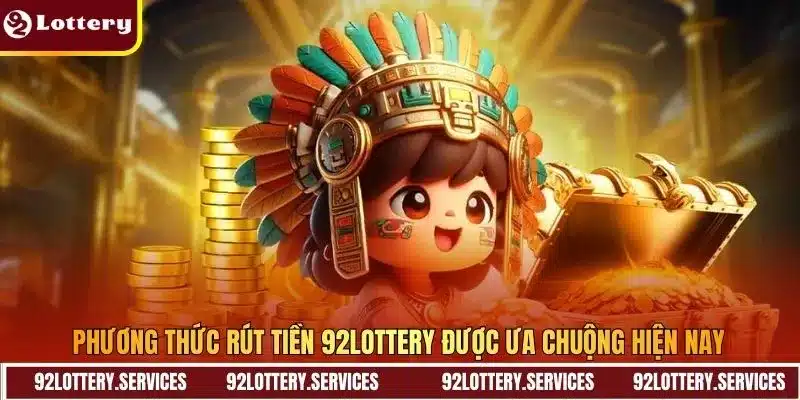 Phương thức rút tiền 92Lottery được ưa chuộng hiện nay